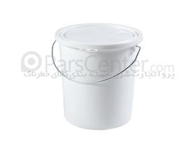 ظرف پلاستیکی سفید رنگ 10 لیتری