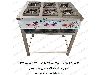 اجاق گاز صنعتی 4 شعله پایه دار استیل رستورانی و فست فودی
