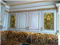 شیشه تزیینی و دکوراتیو تیفانی ( استیند گلس )برای درب کابینت کلاسیک چوبی پروژه الهیه ، برج بوستان 19