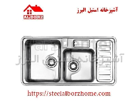 سینک ظرفشویی توکار کد 812 استیل البرز