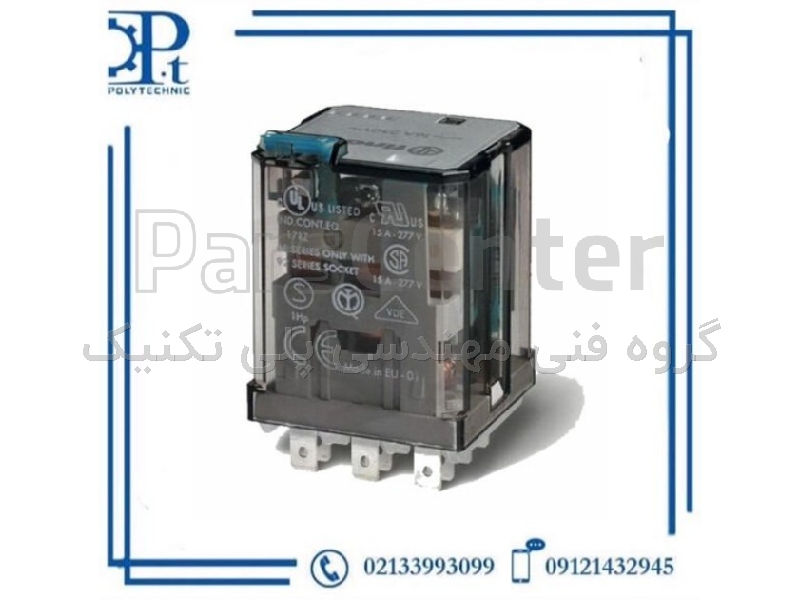 رله فیندر 623390244040 بوبین 24VDC سه کنتاکت 16A یازده پایه | Finder 62.33.9.024.4040