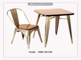میز و صندلی چوب و فلز - DRK-501iW