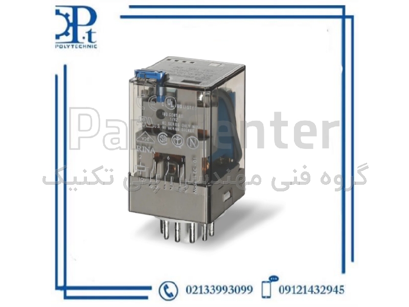 رله فیندر Finder 60.13.9.012.0040 بوبین 12VDC سه کنتاکت 10A