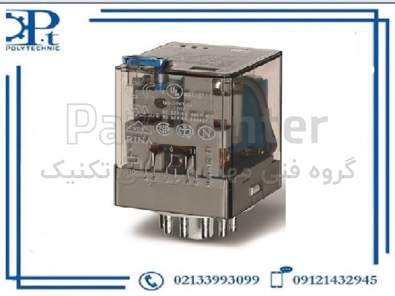 رله  فیندر کد 601380240040  11پایه 3 کنتاکت 24 ولت AC