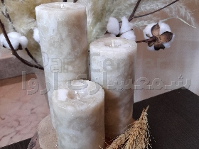 شمع مرمری خاکی