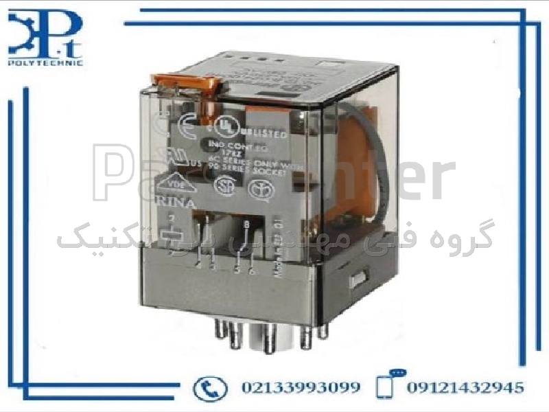 رله فیندر مدل 601282300040 230VAC دو کنتاکت 10 آمپر