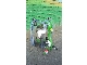 Coupled cow milking machine