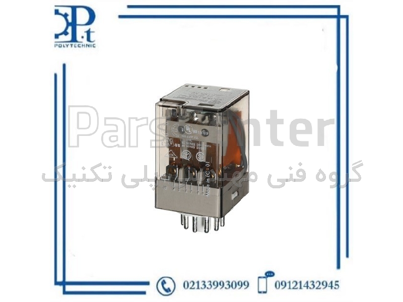 رله فیندر 601380600040 60VAC سه کنتاکت 10 آمپر 11 پایه