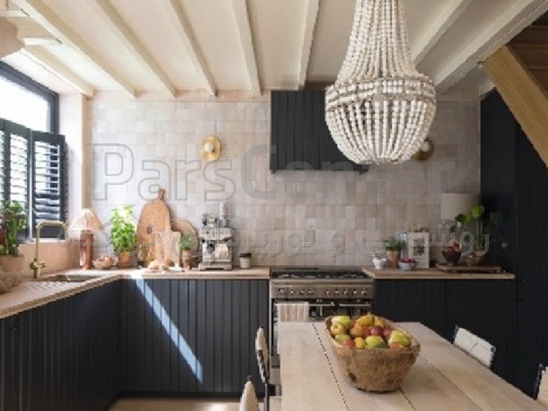  نورپردازی آشپزخانه روستیک