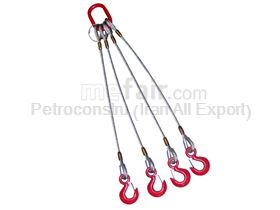 4 legged wire rope sling
