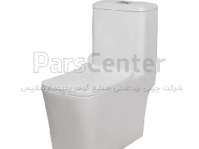 توالت فرنگی مروارید مدل آلفا 72 سفید طرح کلکته خطی