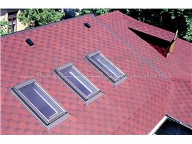 سقف چند بعدی با شینگل سنگریزه ای تک لایه لانه زنبوری
