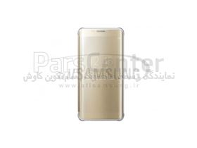 Samsung Galaxy S6 edge Plus Clear View Cover Gold ویو کاور طلایی گلکسی اس 6 اج پلاس سامسونگ