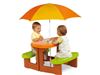میز و نیمکت 2 طرفه با چتر قیمت مراجعه به  piccotoys.com