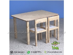 میز و صندلی چوبی کودک طرح ایکیا