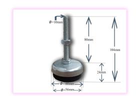 پایه سیبکی فلزی با آبکاری گالوانیزه و قطر:10mm