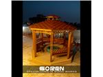 طراحی و ساخت آلاچیق های چوبی با پوشش سقف شینگل