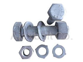 Galvanized plated industrial bolts and nuts