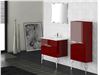 کابینت لوکس حمام و دستشویی مدل رنگی فانتزی قرمز -طلایی -دیزاین 2016