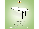 میز پایه تاشو صفحه هلالی - PND-512XiW