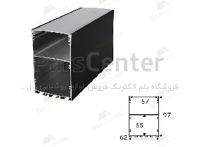 پروفیل لاینر روشنایی کد 20 رویه 60 میل