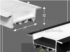 چراغ خطی توکار و پروفیل لاینر کد 0204