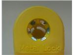 Tamper proof visual cow ear tag Yellow- Maxi size