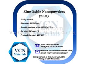 Zinc Oxide Nanopowders (ZnO, 99.8%, 20-30 nm)