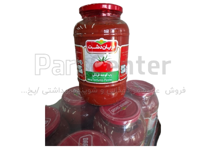 رب گوجه‌فرنگی شیشه ۱۶۰۰گرمی دریان دشت