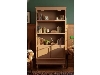 کتابخانه چوبی  مدل LT80 رنگ گردویی روشن 3طبقه کمد و کشودار