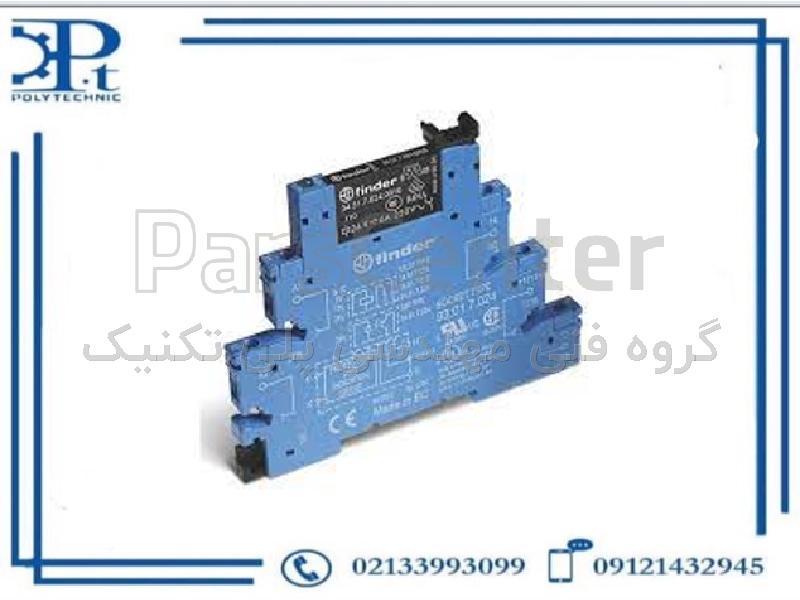 ماژول رله PLC مدل 385182400060 فیندر 240V AC تک کنتاکت چنج آور