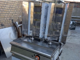 دستگاه دونر کباب با قابلیت کنترل جداگانه شعله‌ها