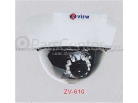 دوربین مدار بسته آنالوگ سقفی 420TVL با لنز ثابت 3.7 صنعتی دید در شب zview Dome camera مدلZV-610