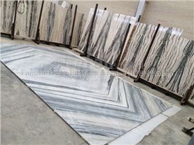 Crystal Grey Marble (Book Match)