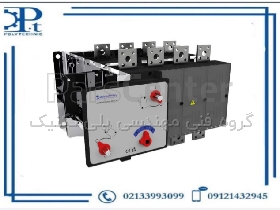 کلید چنج‌اور دوطرفه دستی ۱۲۵۰ آمپر چهار پل تکنو الکتریک ایتالیا مدل CS5P | کلید انتقال برق صنعتی با ایمنی و دوام بالا