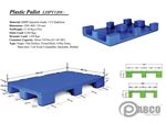 - Plastic pallets Pabco - LHPT1208 800×1200×170 mm