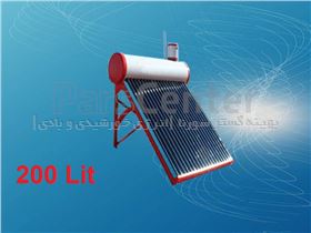 آبگرمکن خورشیدی (سولار) 200 لیتری فلوتردار(ترموسیفون)شیشه های وکیوم تیوپ بدون فشار (ثقلی)