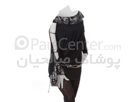 لباس زنانه سارافون مجلسی یقه پولک کد 206776
