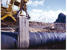 Protection of oil and gas pipeline using geotextile and geogrid