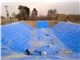 ساخت استخر کشاورزی با ورق ژئوممبران آبی، شهریار