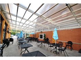 سیستم پوشش سقف متحرک رستوران مدل ال 4   The restaurant El movable roof system